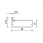 ARA Profil rama TS 5357,aluminiu anodizat, 4.35m